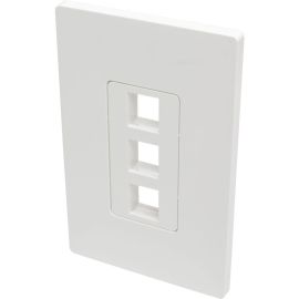 Tripp Lite by Eaton Single-Gang 3-Port Wall Plate Keystone Cat5/6 USB HDMI Dport RCA