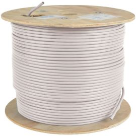 Eaton Tripp Lite Series Cat5e 350 MHz Solid Core Plenum-Rated (UTP) PVC Bulk Ethernet Cable - White, 1000 ft. (304.8 m)