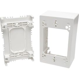 Tripp Lite by Eaton Single-Gang Surface-Mount Junction Box Wallplate White