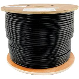 Eaton Tripp Lite Series Cat6 Gigabit Solid Core Plenum-Rated UTP CMP PVC Bulk Ethernet Cable, Black, 1000 ft. (304.8 m)