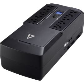 V7 UPS 750VA Desktop with 10 Outlets, Touch LCD (UPS1DT750-1N)