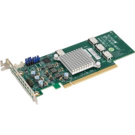 Supermicro Low Profile Quad-Port NVMe Internal Host Bus Adapter