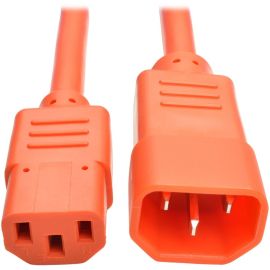 Eaton Tripp Lite Series Heavy-Duty PDU Power Cord, C13 to C14 - 15A, 250V, 14 AWG, 2 ft. (0.61 m), Orange