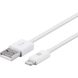 APPLE MFI CERTIFIED LIGHTNING TO USB CHARGE SYNC CABLE, 3FT WHITE