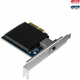 TRENDnet 10 Gigabit PCIe Network Adapter, Converts A PCIe Slot Into A 10G Ethernet Port, Supports 802.1Q Vlan, Includes Standard & Low-Profile Brackets, PCIe 2.0, PCIe 3.0, Silver, TEG-10GECTX