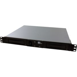 CRU RAX RAX215DC-3QJ Drive Enclosure - FireWire/i.LINK 800, USB 3.0, eSATA Host Interface - 1U Rack-mountable - Black