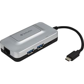 USB-C 3-Port Hub with Gigabit Ethernet and Power Delivery