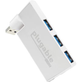 Plugable USB Hub, Rotating 4 Port USB 3.0 Hub, Powered USB Hub