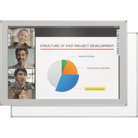 INTERACTIVE PROJECTOR BOARD - MAGNETIC, LOW GLOSS WHITE SURFACE; 4X8FT (48X96IN)