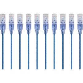 SLIM CAT6A CABLE - 10PK_ 5FT BLUE