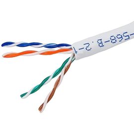 CAT5E UTP_ SOLID_ (CMR)_ 250FT - WHITE