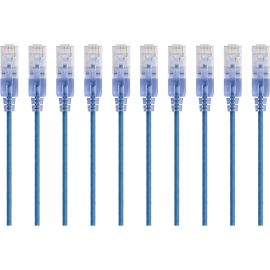 SLIM CAT6A CABLE - 10PK_ 7FT BLUE