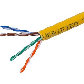 CAT5E UTP STRANDED (CM) -YELLOW - 1000FT