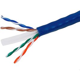 CAT6 UTP SOLID CMR) - BLUE- 500FT