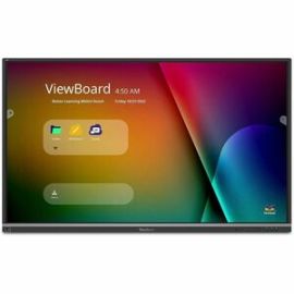 ViewSonic IFP6550 65 Inch ViewBoard 4K Interactive Flat Panel Display with 20-Point Touch, Integrated Microphone and HDMI, RJ45