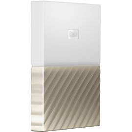 WD-IMSourcing My Passport Ultra WDBTLG0010BGD-WESN 1 TB Portable Hard Drive - External - White, Gold