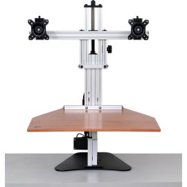 Ergo Desktop Electric Elite Sit and Stand Workstation Cherry Minimally Assembled