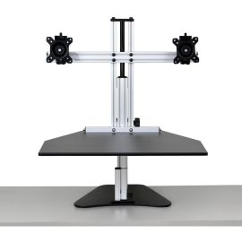 Ergo Desktop Wallaby Elite Sit and Stand Workstation, Black, Fully Assembled