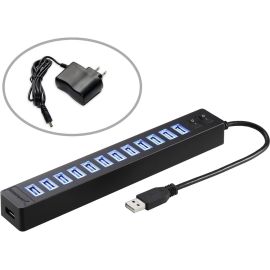 Sabrent 13-Port USB 2.0 Hub With Power Adapter