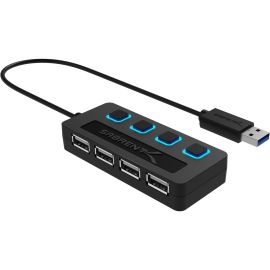 Sabrent 4-Port USB 2.0 Hub With Power Switches | Black