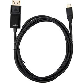 Rocstor Premium 6ft USB-C to DisplayPort Cable M/M- USB Type-C to Displayport Converter Cable - 6ft (1.8m) - Supports up to 4K 60Hz Mac or Windows Compatible- DisplayPort/USB 3.1 Cable for Audio/Video Device, Monitor, Projector, M