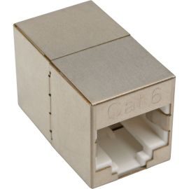 Tripp Lite by Eaton Cat6 Straight-Through Modular Shielded Compact In-Line Coupler (RJ45 F/F), TAA