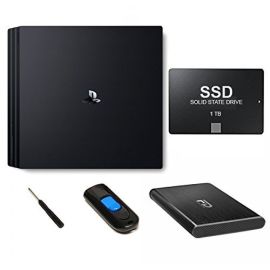 Fantom Drives FD 1TB PS4 Solid State Drive SSD - All in One Easy Upgrade Kit - Comes with 1TB WD Blue SSD, Fantom Drives GFORCE Mini USB 3.0 Aluminum Enclosure, USB 3.0 Cable, 16GB Flash Drive, Screw driver and quick start install