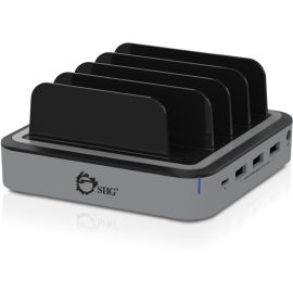 SIIG 48W 4-Port USB with Type-C PD Laptop Charging Station