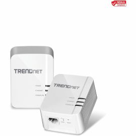 TRENDnet Powerline 1300 AV2 Adapter Kit, Includes 2 x TPL-422E Powerline Ethernet Adapters, IEEE 1905.1 & IEEE 1901, Gigabit Port, Range Up To 300m (984 ft), Simple Installation, White, TPL-422E2K