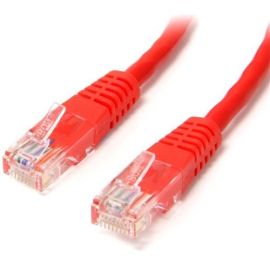 StarTech.com 6 ft Red Molded Cat5e UTP Patch Cable