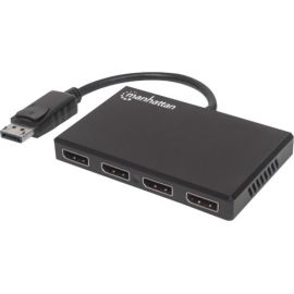 Manhattan DisplayPort to 4-Port DisplayPort Splitter Hub with MST