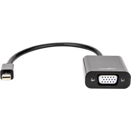 Rocstor Premium Mini DisplayPort to VGA Video Adapter - M/F - For connecting a VGA display to a Mini DisplayPort on a Mac or PC computer - Compatible with mDP DisplayPort on MacBook, MacBook Pro, Microsoft Surface&r