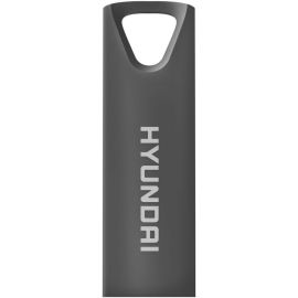 Hyundai Bravo Deluxe 16GB High Speed Fast USB 2.0 Flash Memory Drive Thumb Drive Metal, Space Grey