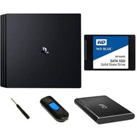 Fantom Drives FD 2TB PS4 Solid State Drive SSD - All in One Easy Upgrade Kit - Comes with WD Blue 2TB SSD, Fantom Drives GFORCE Mini USB 3.0 Aluminum Enclosure, USB 3.0 Cable, 16GB Flash Drive, Screw driver and quick start install