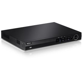 TRENDnet 8-Channel H.264/H.265 PoE+ NVR, 1080p HD, up to 12TB storage (HDDs not included), Supports one 4K Camera Channel, 8 PoE+ ports, 80W PoE Power Budget, Rackmount, TV-NVR408 , Black