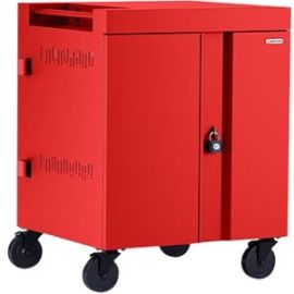 Bretford CUBE Cart 36, AC Charging, Red Paint