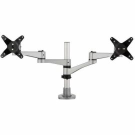 ViewSonic LCD-DMA-001 Monitor Desk Mounting Arm for 2 Monitors up to 24 Inches Each, VESA Compatible, Full Ergonomic Adjustability, 2-in-1 Mounting Base, and Built-In Cable Management