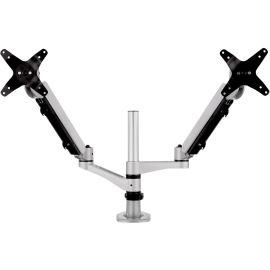 ViewSonic LCD-DMA-002 Spring-Loaded Monitor Desk Mounting Arm for 2 Monitors up to 27 Inches Each, VESA Compatible, Full Ergonomic Adjustability, 2-in-1 Mounting Base, and Built-In Cable Management