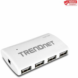 TRENDnet USB 2.0 7-Port High Speed Hub with 5V/2A Power Adapter, Up to 480 Mbps USB 2.0 connection Speeds, TU2-700