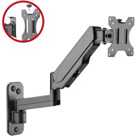 High Premium Aluminum Gas Spring Wall Mount - Single Monitor 17