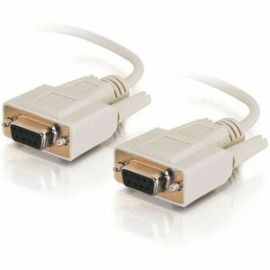 C2G 10ft DB9 F/F Null Modem Cable - Beige