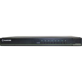 Black Box NIAP 3.0 Secure 8-Port Dual-Head DVI-I KVM Switch, CAC