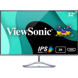 ViewSonic VX3276-2K-MHD 32 Inch Widescreen IPS 1440p Monitor with Ultra-Thin Bezels, HDMI DisplayPort and Mini DisplayPort