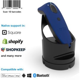 Socket Mobile SocketScan S730, Laser Barcode Scanner, Blue & Black Charging Dock