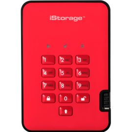 iStorage diskAshur2 HDD 500 GB | Secure Portable Hard Drive | Password Protected | Dust/Water-Resistant | Hardware Encryption IS-DA2-256-500-R