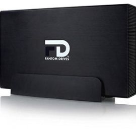 Fantom Drives 4TB External Hard Drive - GFORCE 3 - USB 3, eSATA, Aluminum, Black, GF3B4000EU, Government Drop Ship Only