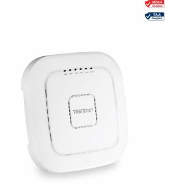 TRENDnet AC2200 Tri-Band PoE+ Indoor Wireless Access Point, 867Mbps WiFi AC + 400Mbps WiFi N Bands, Wave 2 MUMIMO, Client bridge, WDS, AP, WDS Bridge, WDS Station, Repeater Modes, White, TEW-826DAP