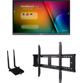 ViewSonic ViewBoard IFP5550-E1 - 4K Interactive Display with WiFi Adapter and Fixed Wall Mount - 350 cd/m2 - 55