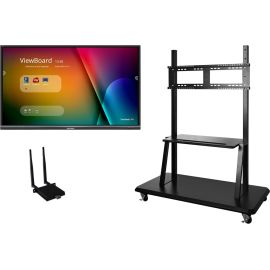 ViewSonic ViewBoard IFP5550-E2 - 4K Interactive Display with WiFi Adapter and Mobile Trolley Cart - 350 cd/m2 - 55