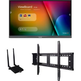 ViewSonic ViewBoard IFP8650-E1 - 4K Interactive Display with WiFi Adapter and Fixed Wall Mount - 350 cd/m2 - 86